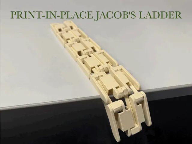Jacobs Ladder Toy (Print-in-Place Model)