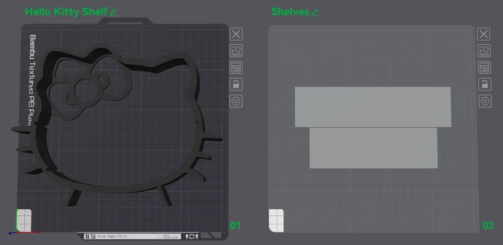 Hello Kitty Shelf with separate shelves - Free 3D Print Model - MakerWorld