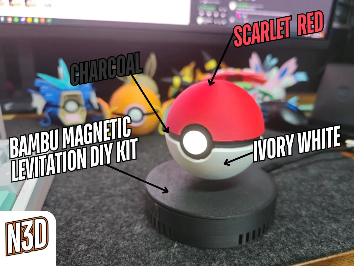 Magnetic Levitating Pokeball view 2