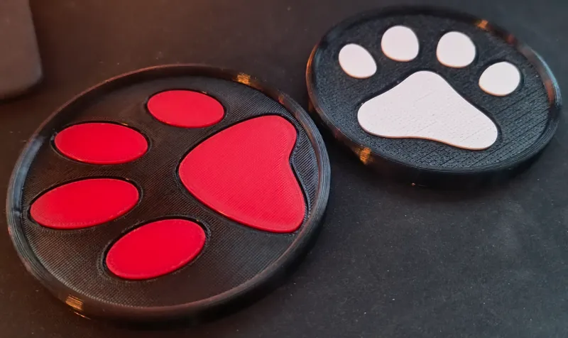 Dog & Cat Paw Coaster