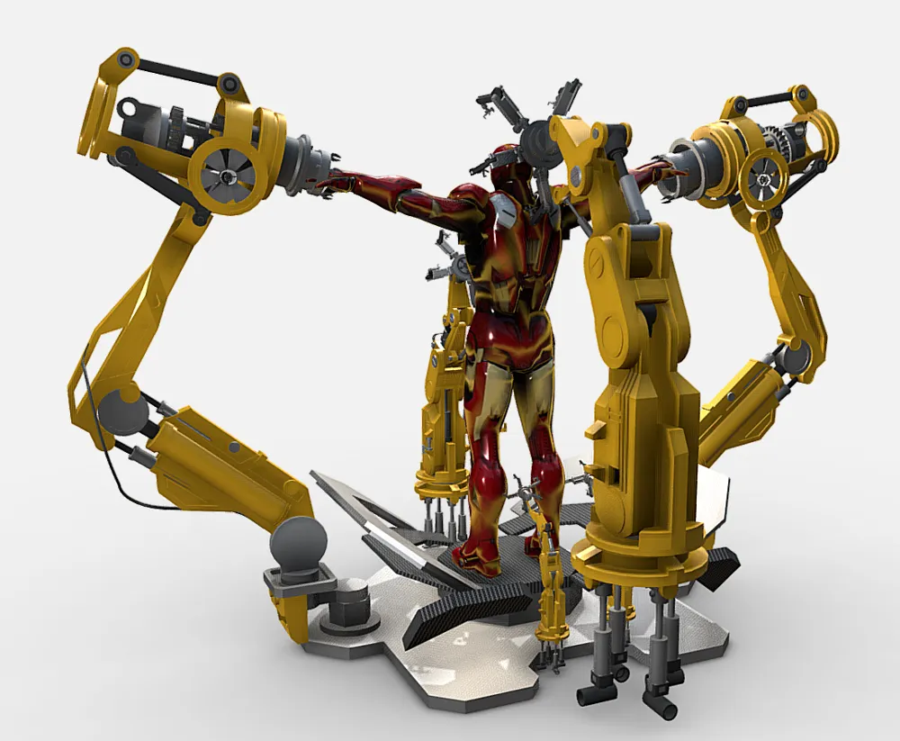 Iron Man – Laboratorio de ensamblaje Mark III - Modelo de impresión 3D ...