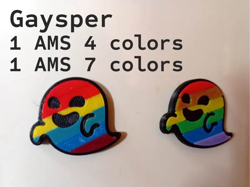 LGBT Gaysper Magnet Print-in-place