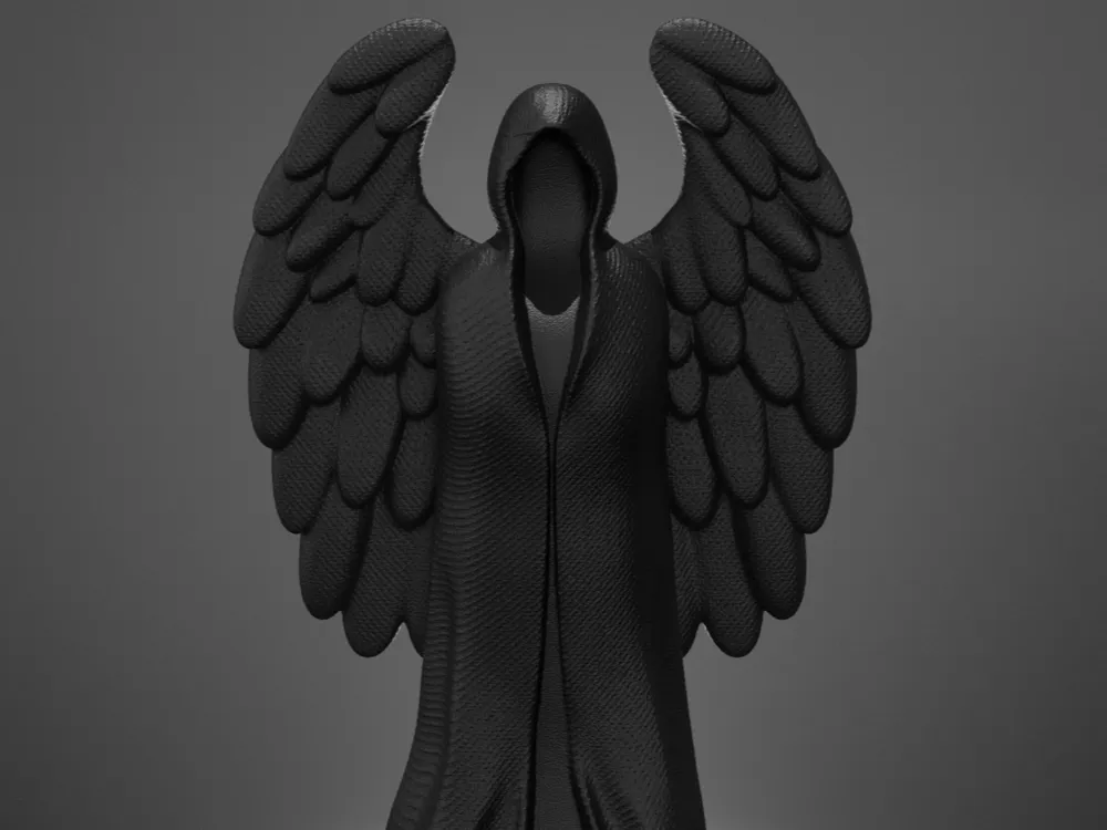 Dark Angel Sculpture - Mystical & Gothic Vibes by Sculturissimo3D ...