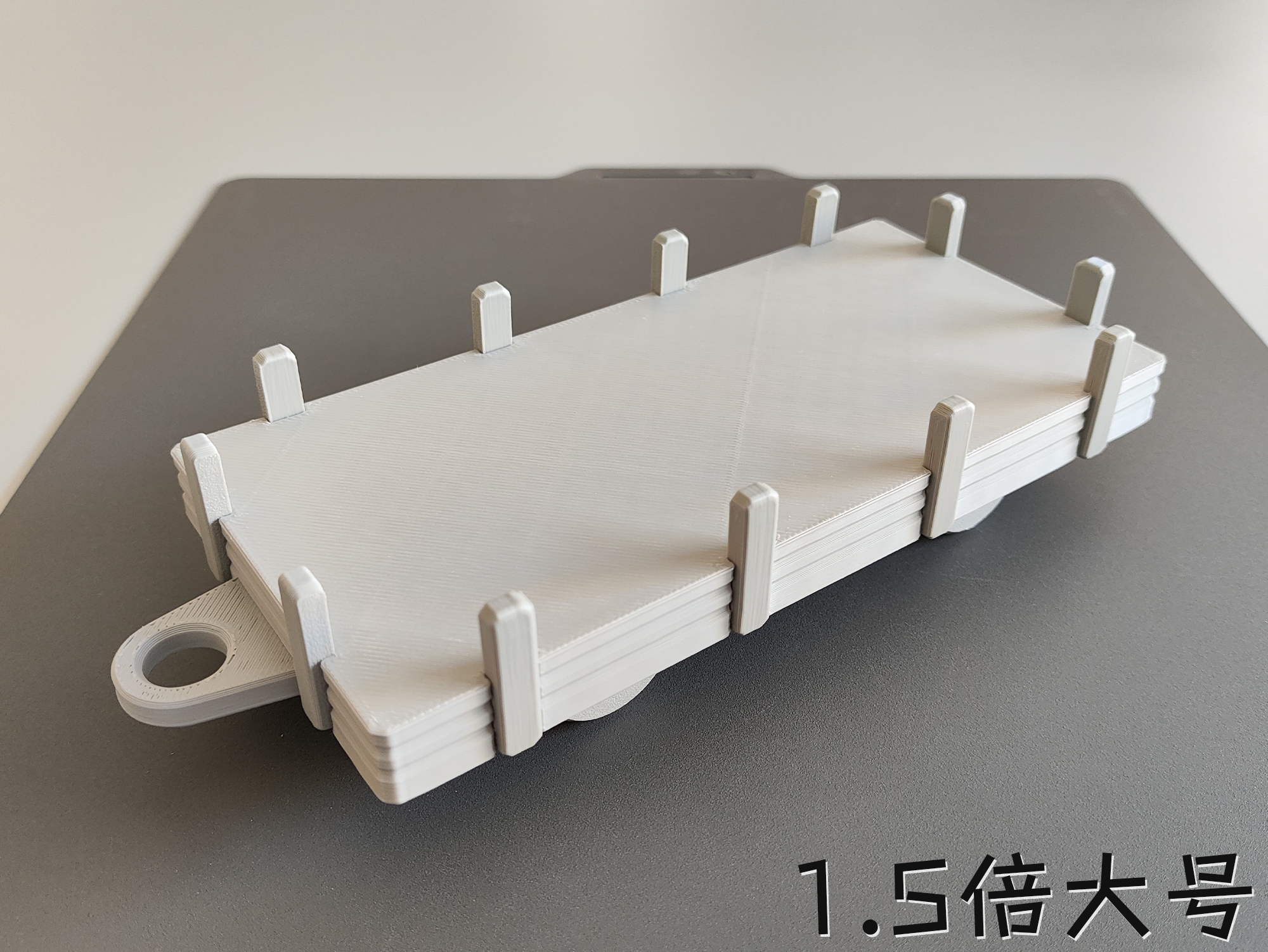 Miniatura 7 do modelo 3D 蒸汽火车，杆能与轮联动，新增车厢：客厢、货箱、板车（无支撑，无需五金件）
