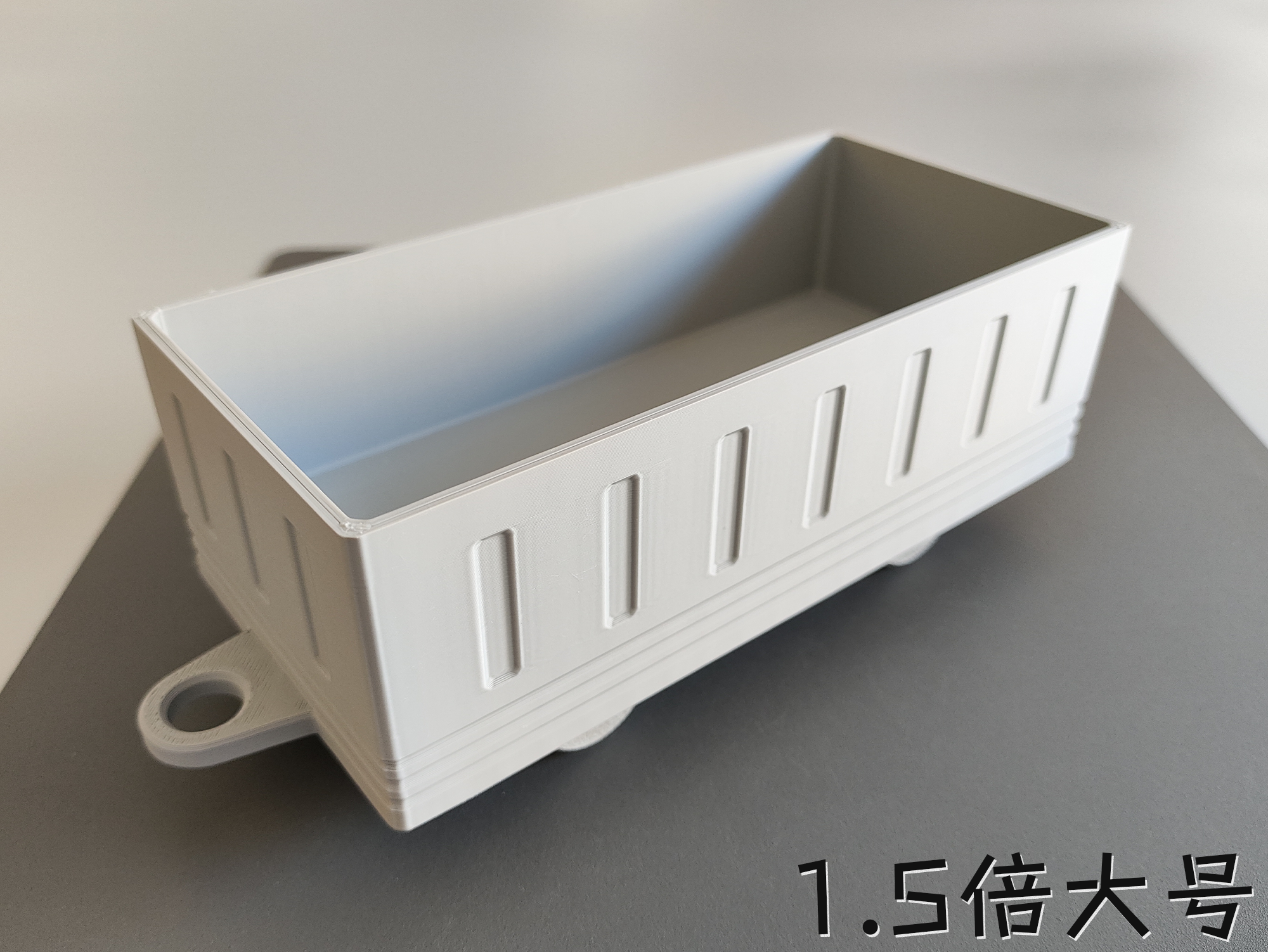 Miniatura 6 do modelo 3D 蒸汽火车，杆能与轮联动，新增车厢：客厢、货箱、板车（无支撑，无需五金件）