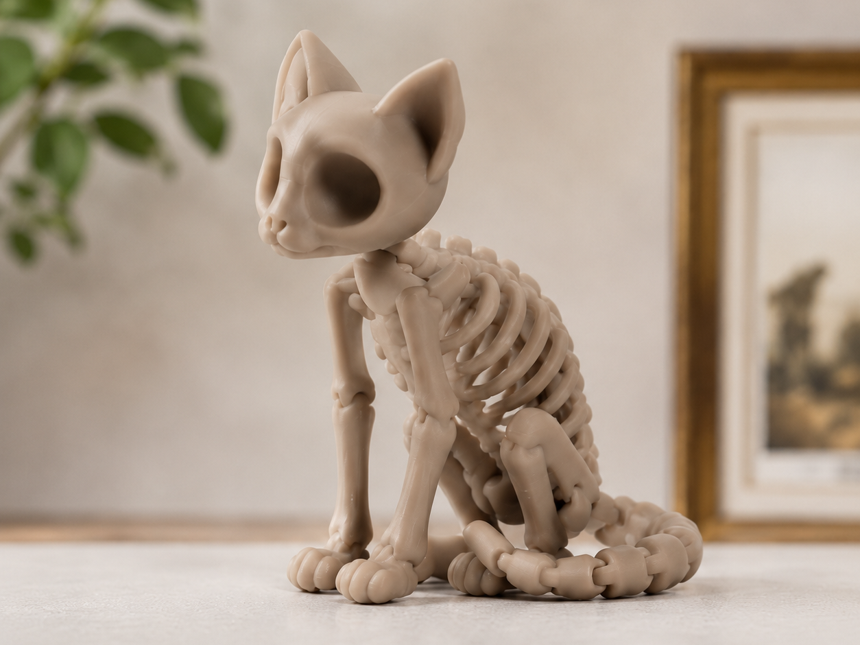 猫咪骨架摆件