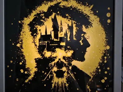 Harry Potter Lamp in 25cm Ikea Frame (3 colors)
