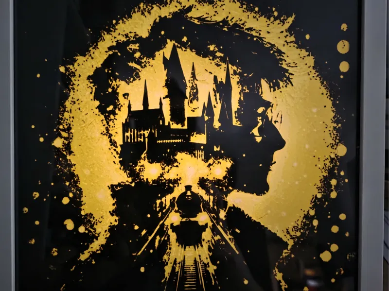 Harry Potter Lamp in 25cm Ikea Frame (3 colors)