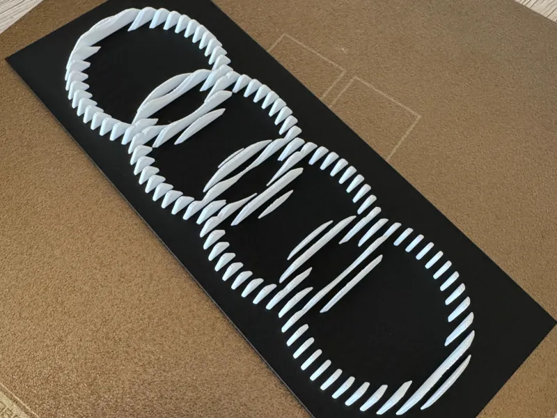 AUDI Logo Emblem Wallart Schicht Layer