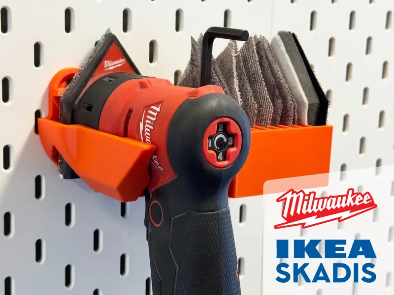 Milwaukee Orbital Detail Sander Wall Mount Holder