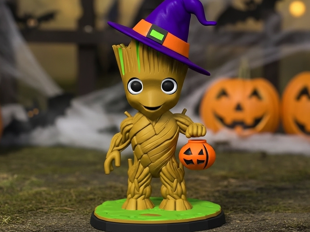 Halloween Groot  Trick or Tree