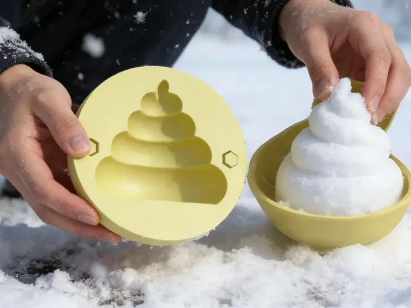 A smelly poop snowball maker有味道的便便雪球制造器