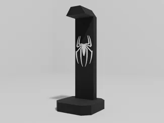 Headphone stand spider man logo