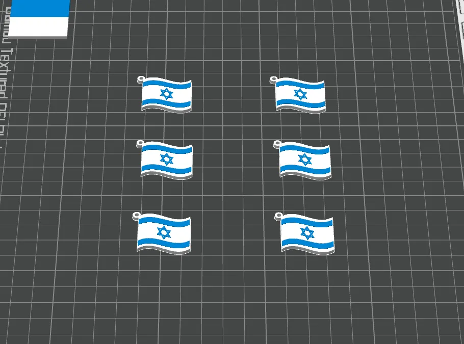 Israel Flag Earrings view 2