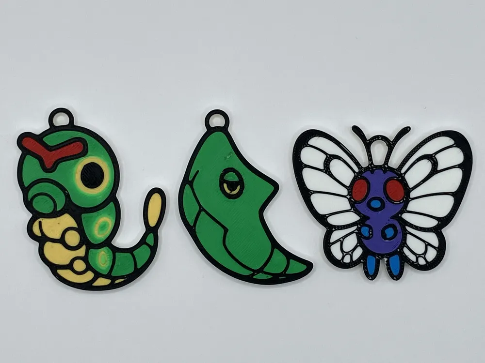 Pokedex keychains - Pokemon Gen 1 ornament 010-020 - Free 3D Print ...