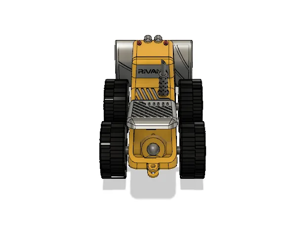 Yellow Bulldozer with Movements Version 2 by Black Jack MakerWorld