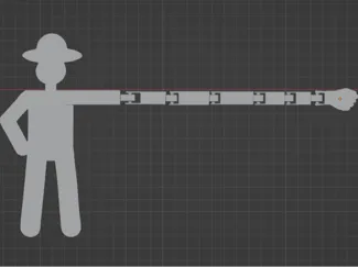 Flexi Cowboy – Fun Figure with Extra-Long Arm
