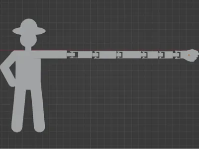 Flexi Cowboy – Fun Figure with Extra-Long Arm