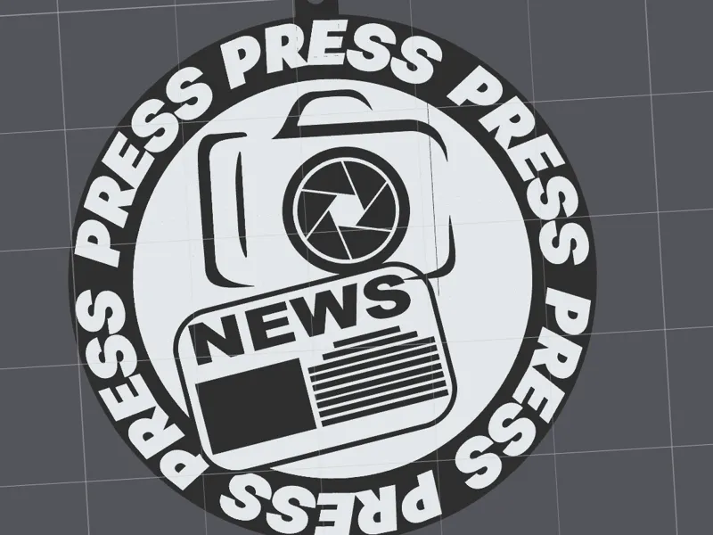 NEWS PRESS KEYCHAIN