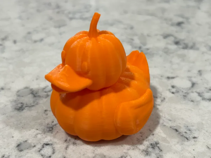 Pumpkin rubber duckie