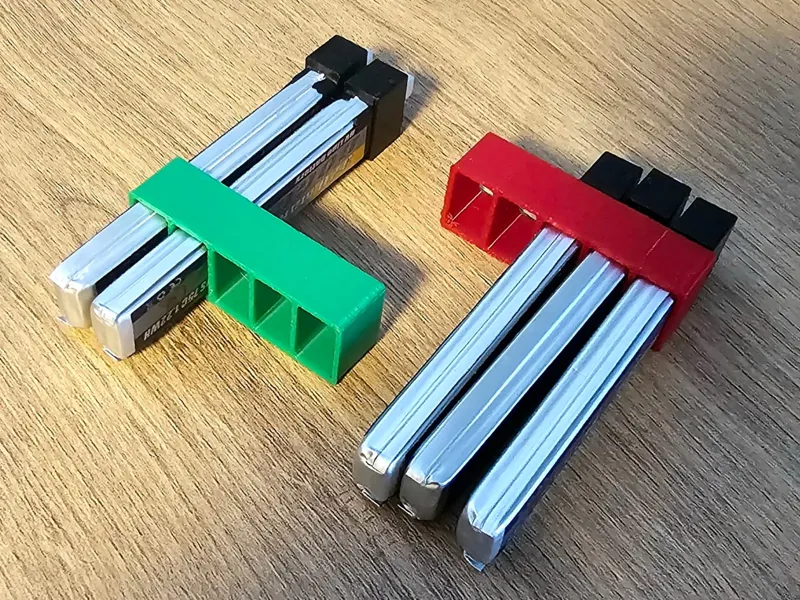 1S Lipo Battery holder and charge status