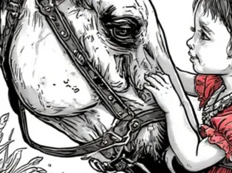 Little girl with horse
