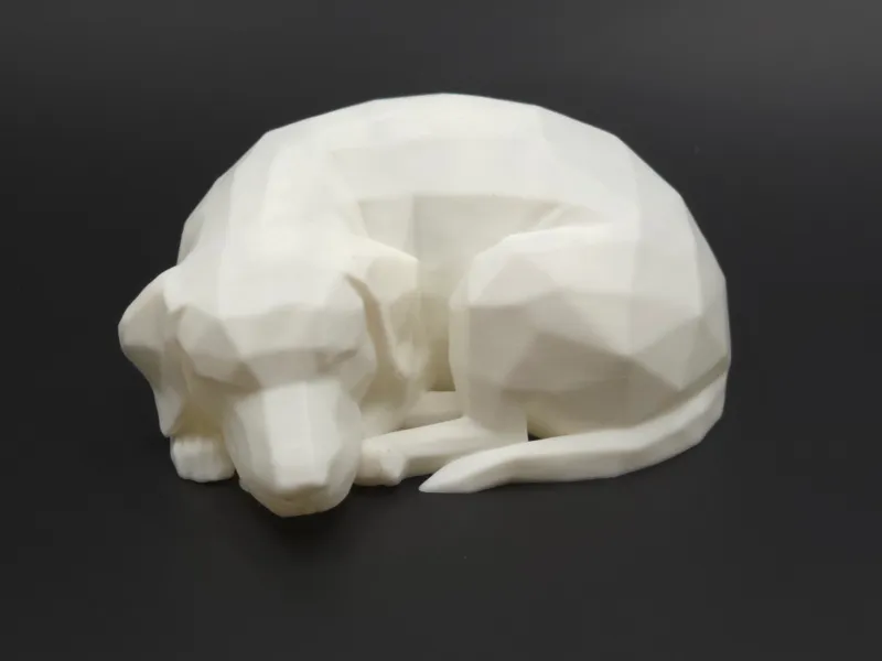 Low-Poly Sleeping Labrador