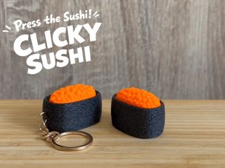 Ikura Gunkan Sushi Keycap Fidget Toy
