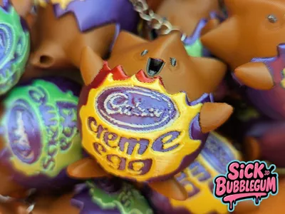 Togepi Creme Egg Shaker Keychain