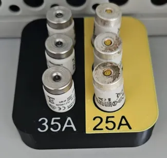 Sicherung Sicherungshalter 35A 25A mit Farbcode Bo