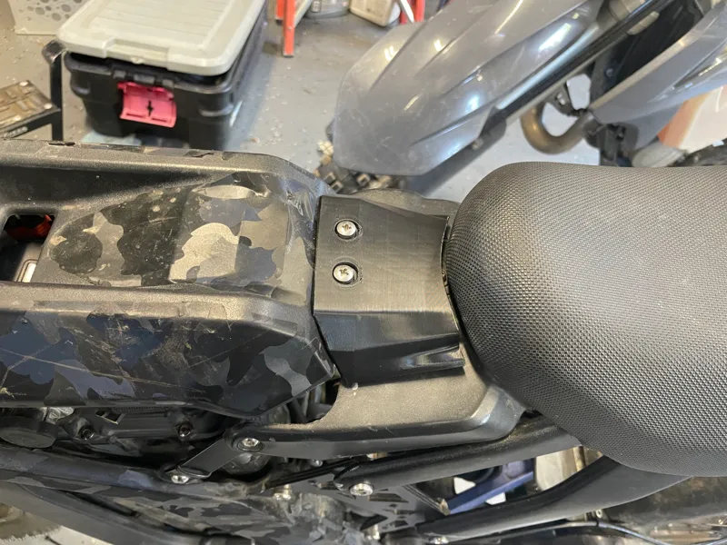 Surron X battery cover - Luna Cycles Seat Extender