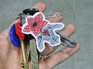Demogorgon Valentine Keychain