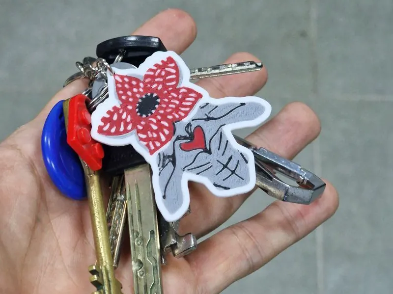 Demogorgon Valentine Keychain