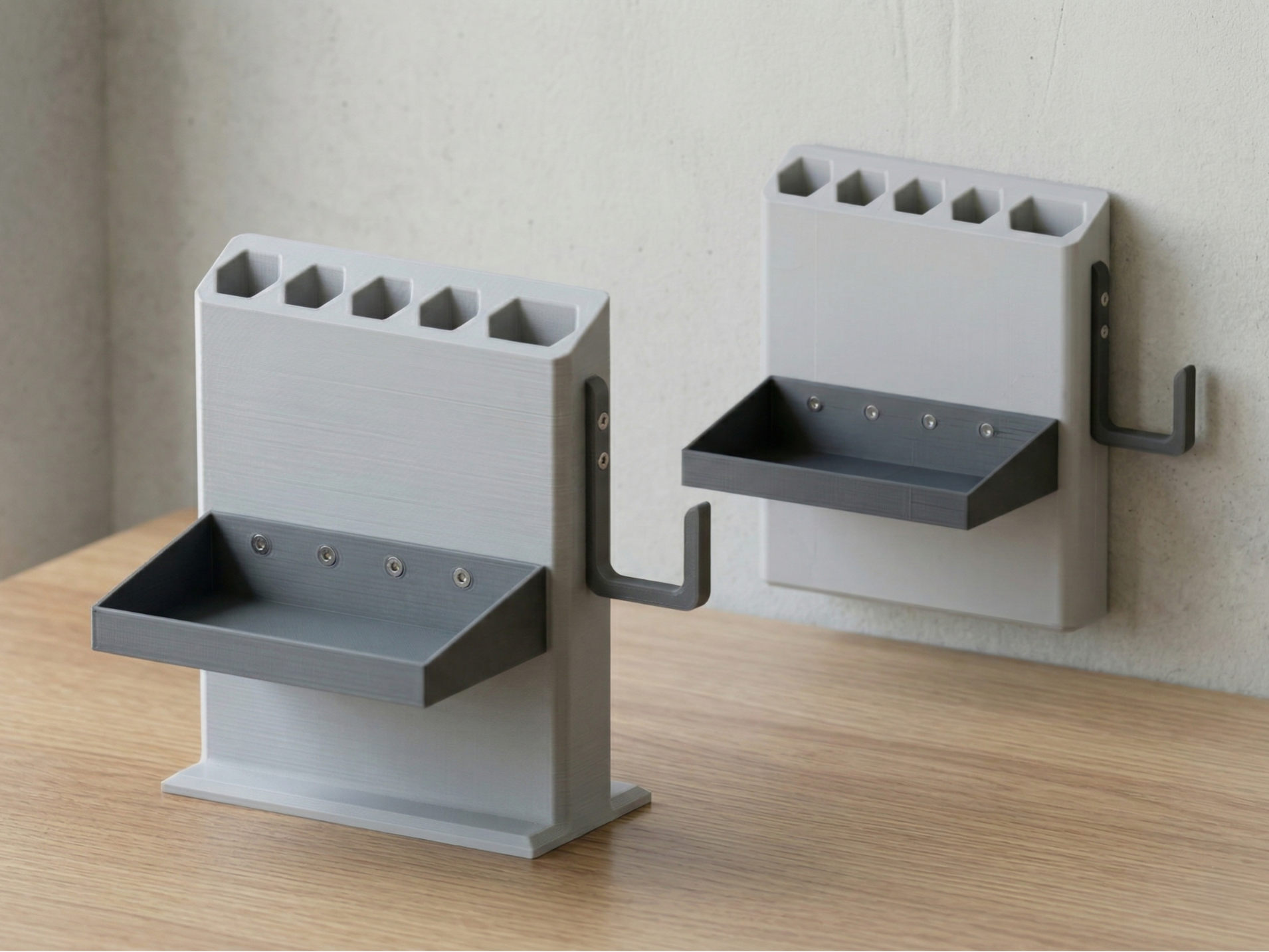 Modular Pen Holder Desk & Wall Mount Organizer