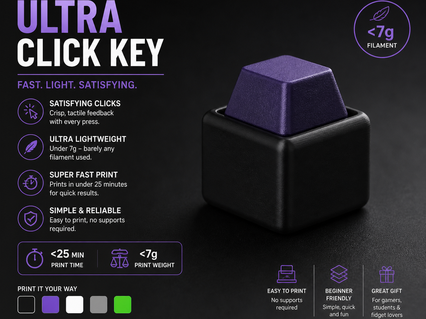 Mini Click Fidget Key – Fast & Lightweight