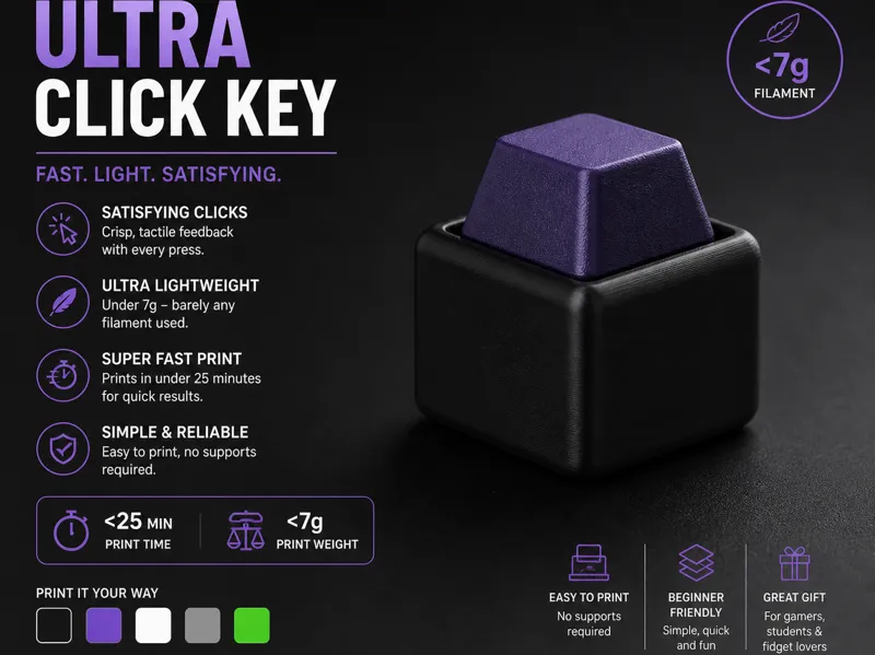 Mini Click Fidget Key – Fast & Lightweight