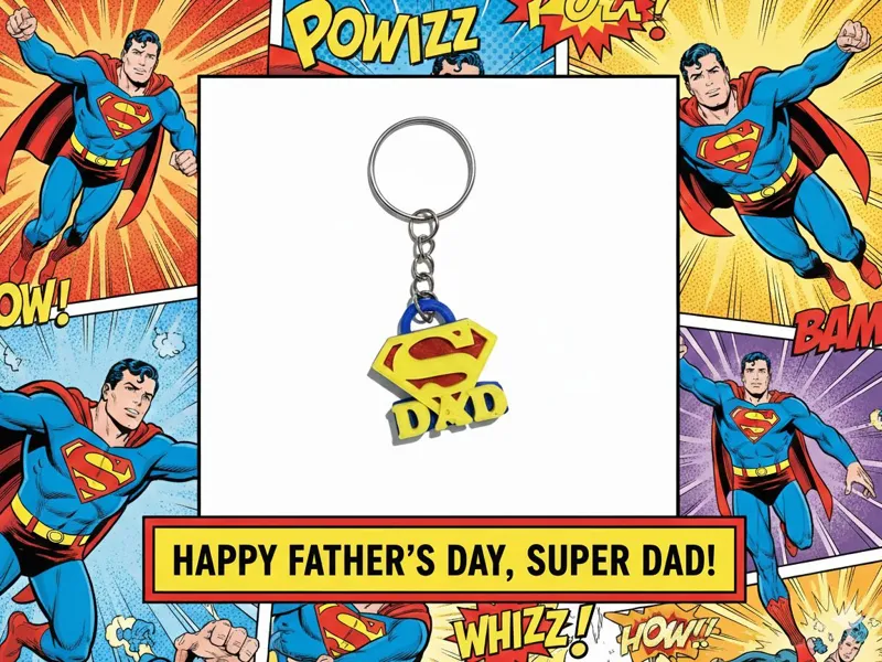 SUPERDAD keychain (DAD'S DAY)
