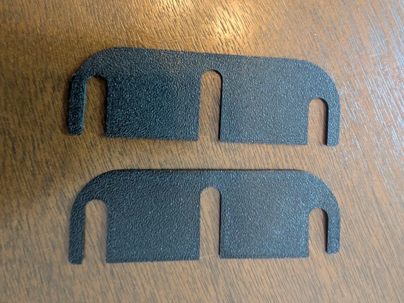 3.5" Door Hinge Shims, 1/32" - 1/16" 