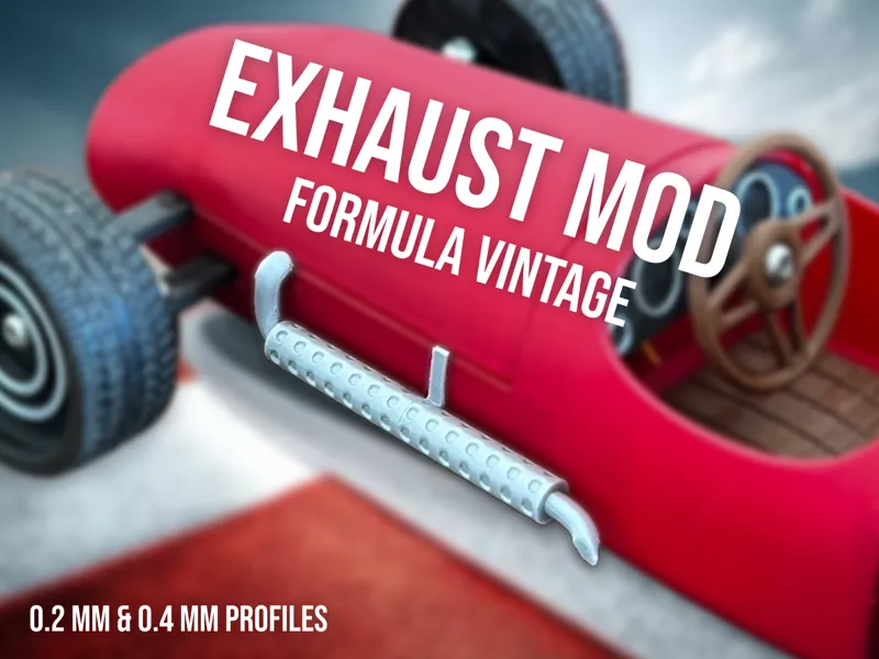 Exhaust Mod for CyberBrick Formula Vintage