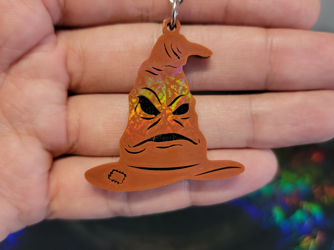 Harry Potter Sorting Hat (AMS Ready) Keychain 3D model