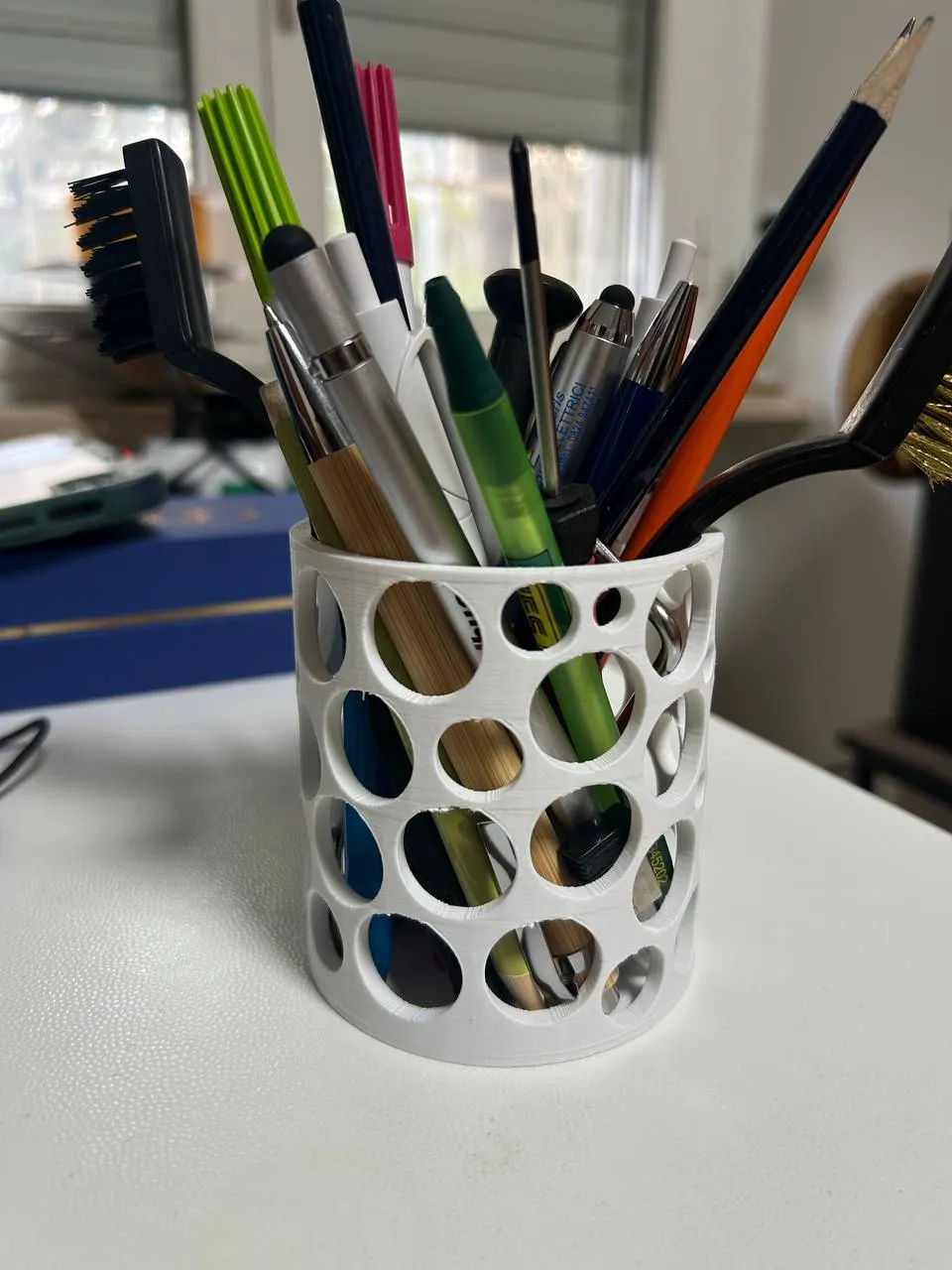 Disposition des trous du porte-stylo - Modèle d'Impression 3D Gratuit ...