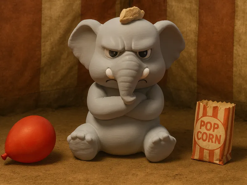 Grumpleton the Angry Elephant