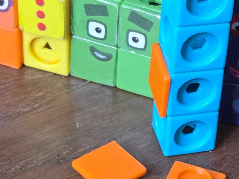 Numberblock Mathlink Cube Blank Faceplate