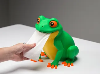 Sapo Dispenser de Papel Higiénico (Rollo dentro)