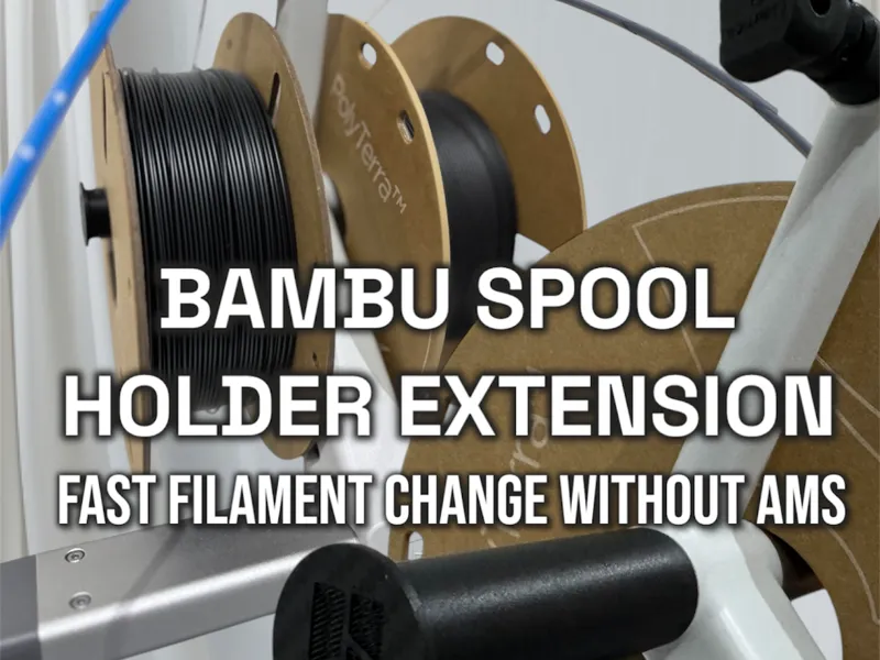 BAMBULAB SPOOL HOLDER EXTENSION SAFE LOCK A1 ARM