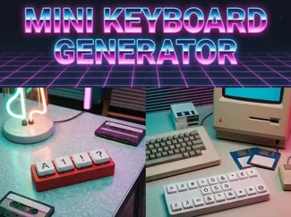Parametrischer Mini Keyboard Fidget Generator
