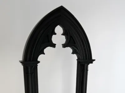 Gothic Ruined Archway – 28mm Tabletop Portal