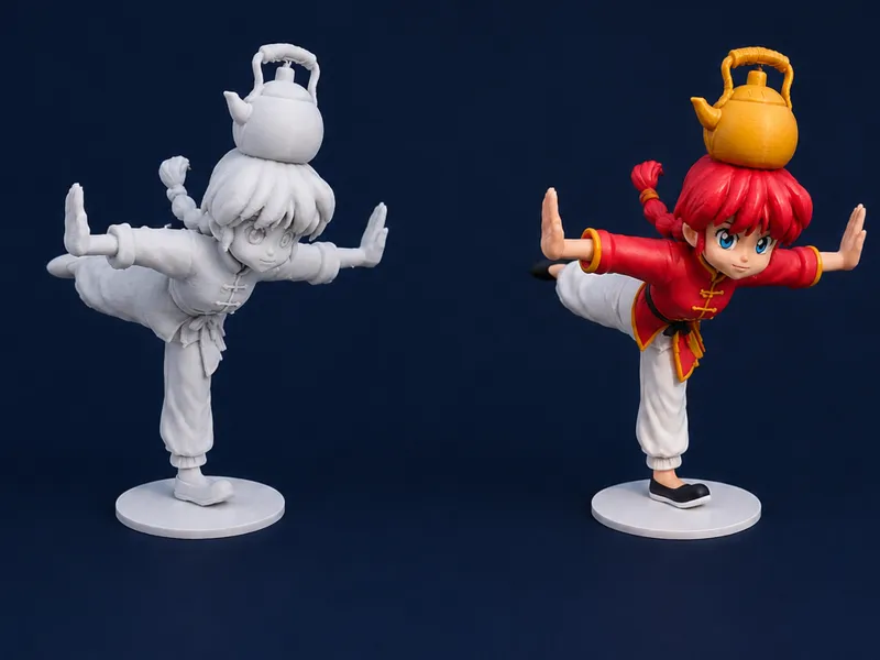 Ranma with teapot