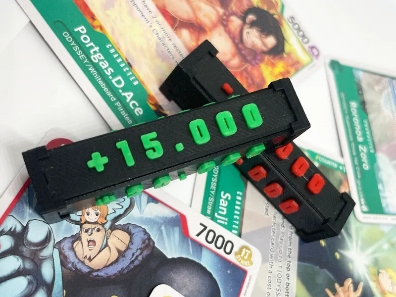 TCG Power Counter Markers ±5K–20K | 3D Printed
