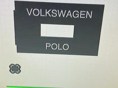 2-din radio cover polo 2009
